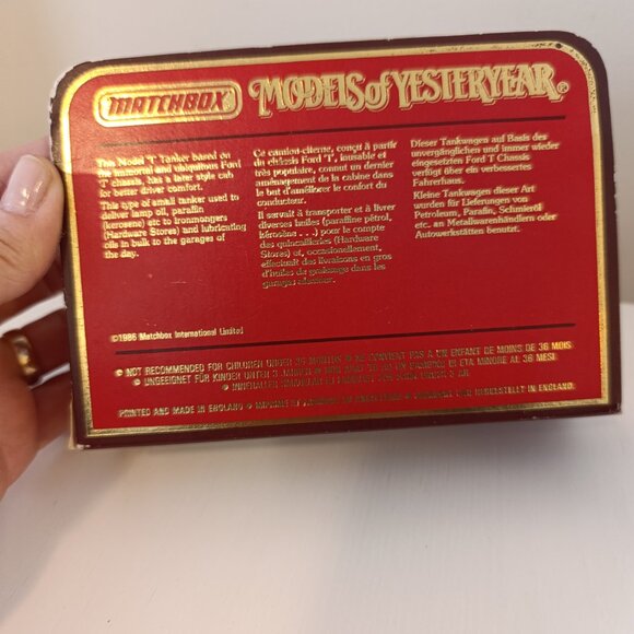 Matchbox Models of Yesteryear Y-3 1912-16 Ford Model 'T' Tanker 'Red Crown' - Picture 2 of 7